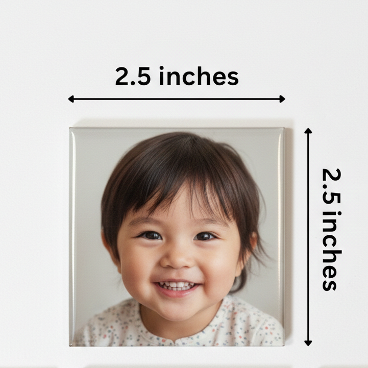 Custom Puzzle Photo Magnets – Set of 9 Squares (2.5″ × 2.5″)