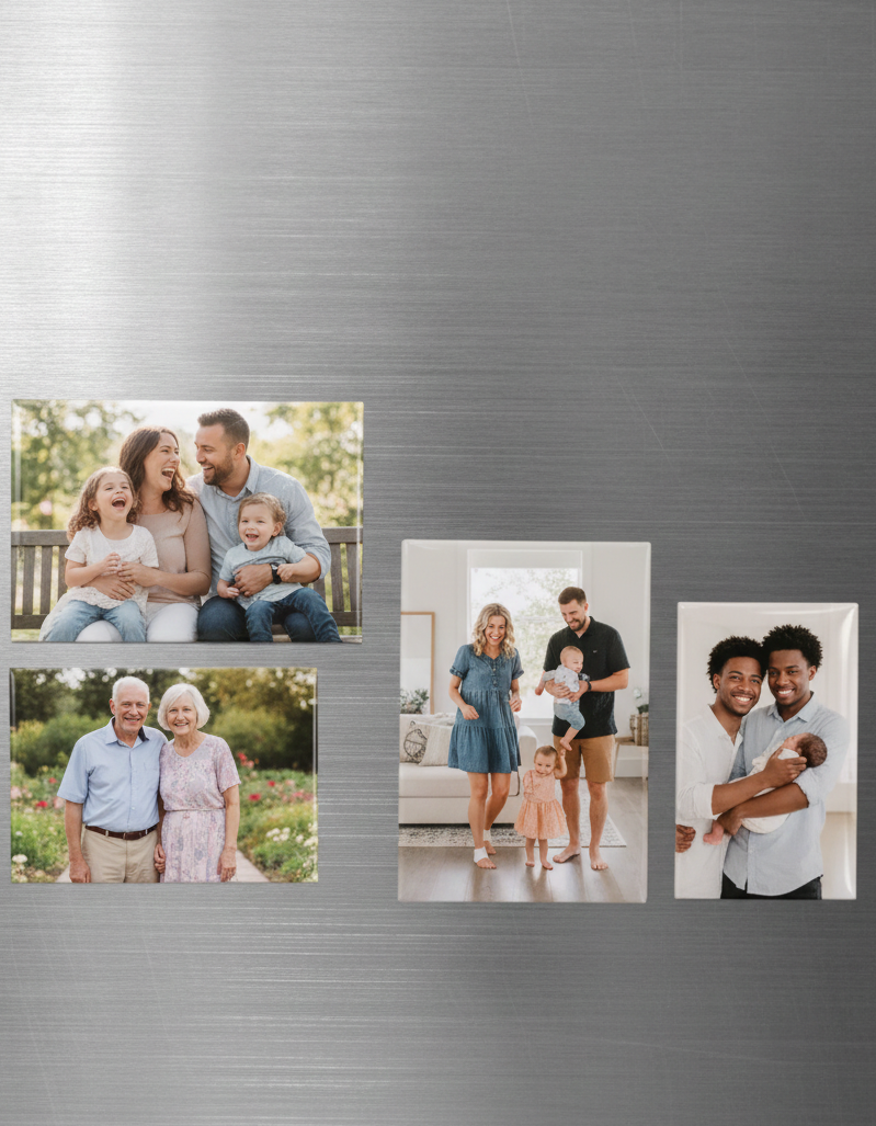 Custom Puzzle Photo Magnets – Set of 6 Rectangles (2″ × 3″)